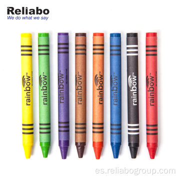 Bolígrafo de crayón multicolor para niños con impresión personalizada